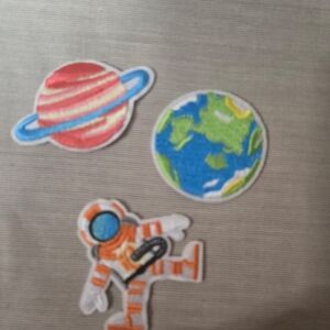 Space Themed Iron-On Patches